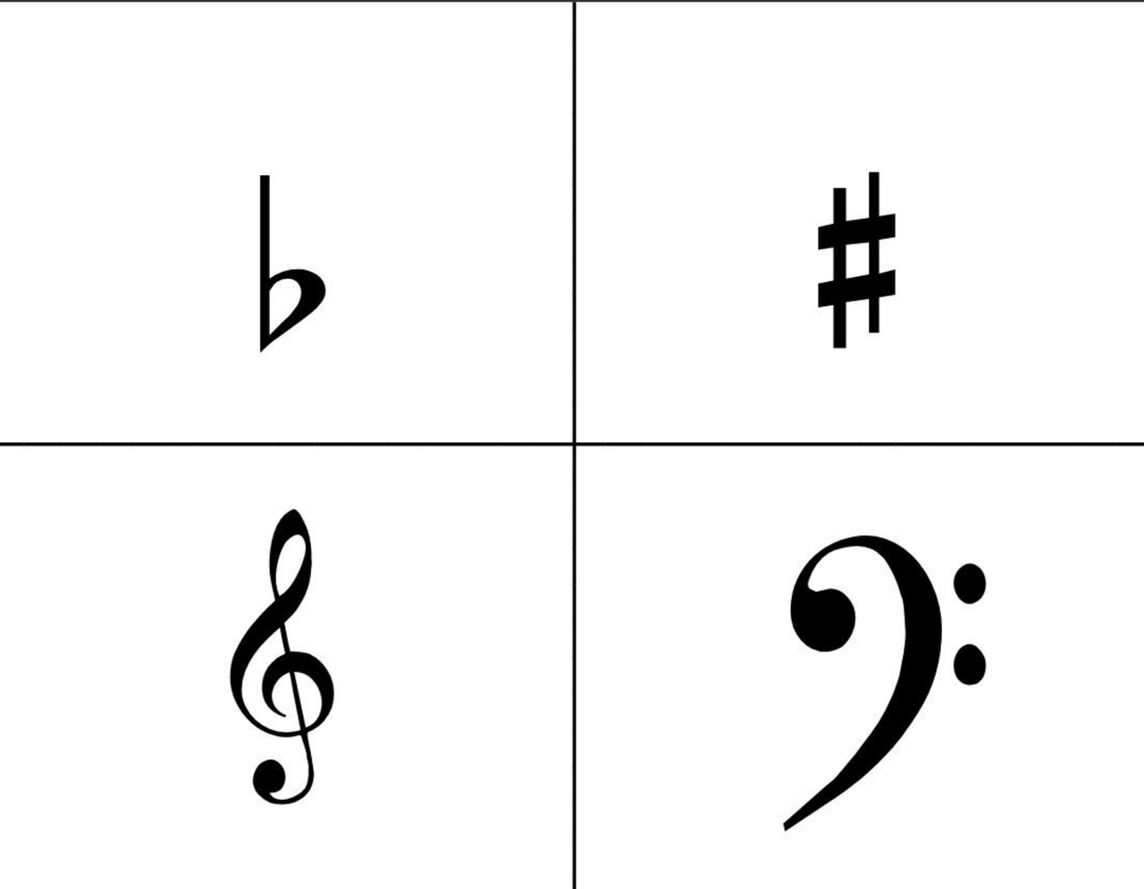 Flash Cards of Music Notes, Symbols, & Terms : Good for All Ages