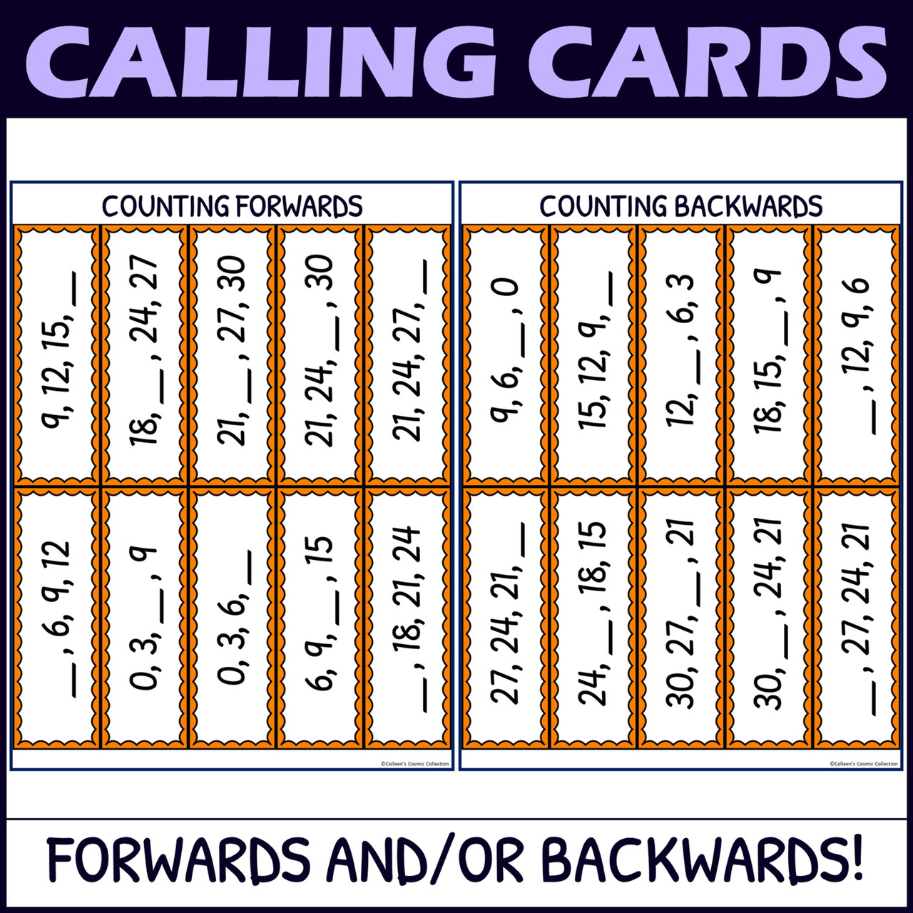 Skip Counting Activities BUNDLE - Bingo Games - Printable and Digital