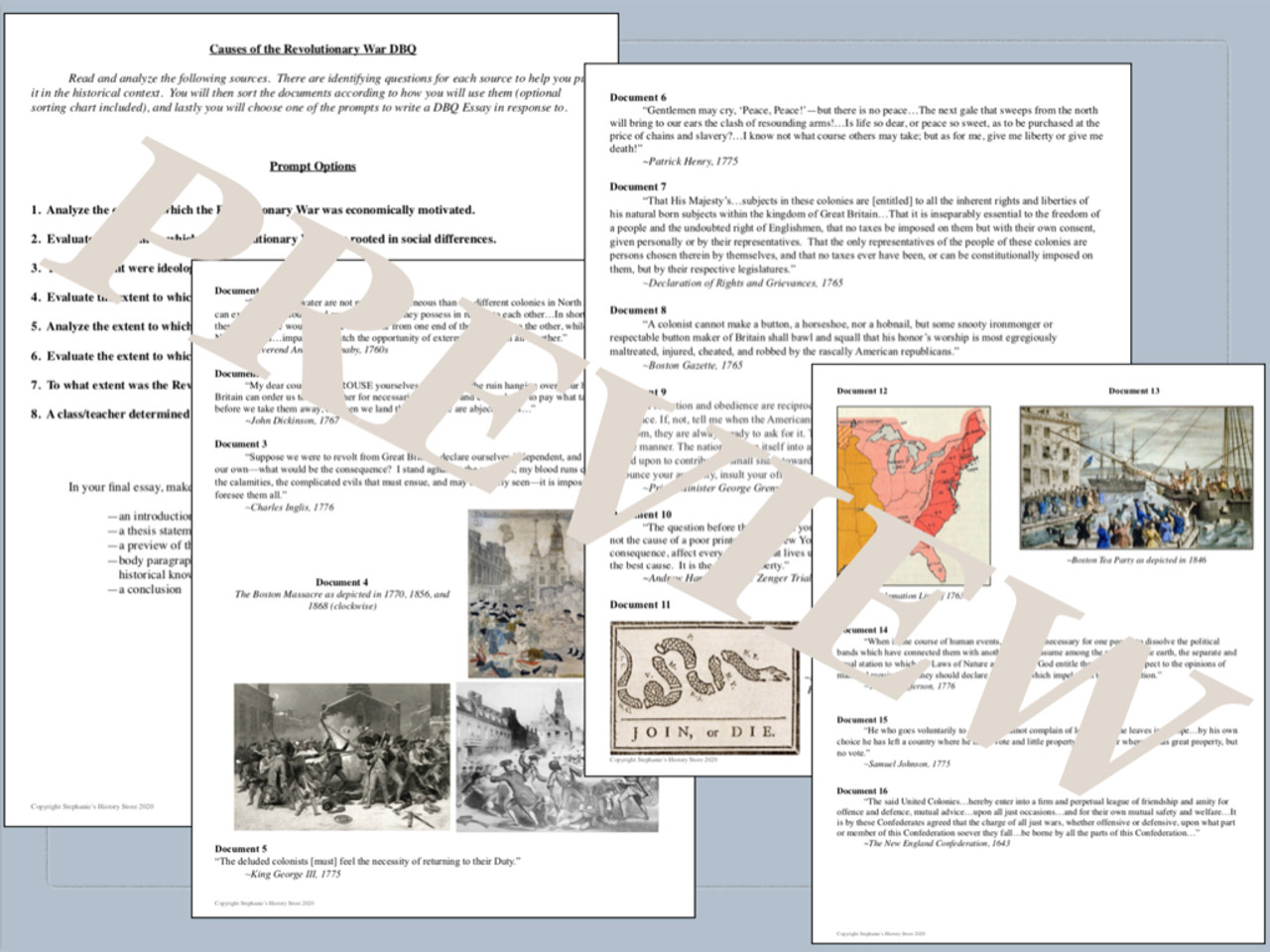 Revolutionary War Bundle for US History - Amped Up Learning