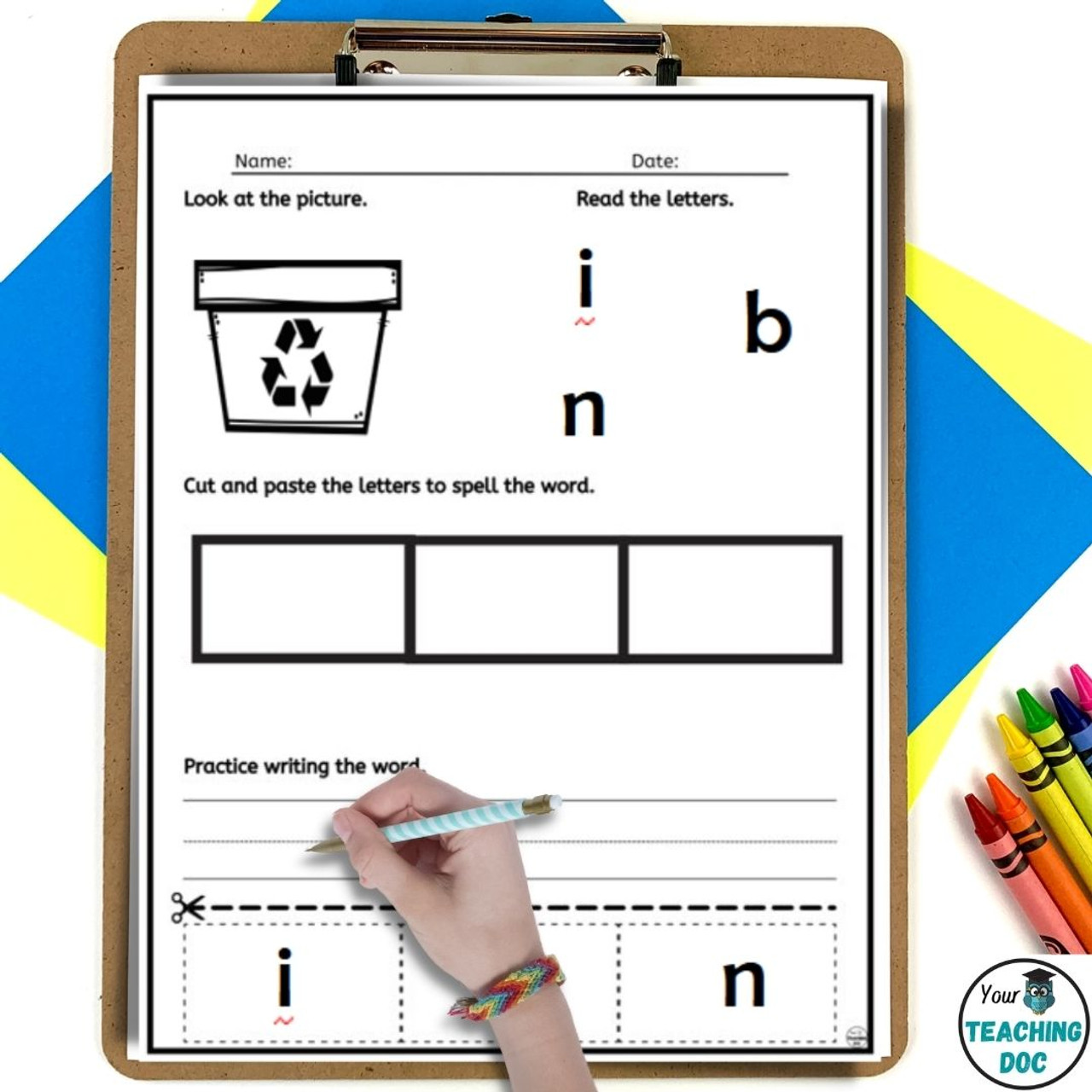 Earth Day Sight Word Vocabulary Worksheets with Task Cards