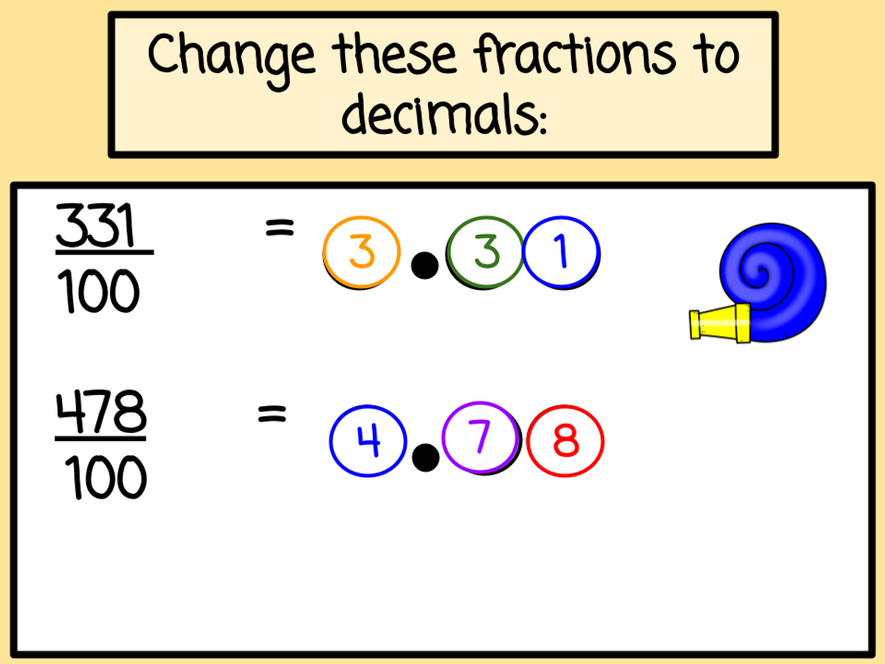 Classroom Freebies Too: Converting Fractions to Decimals on a Number Line