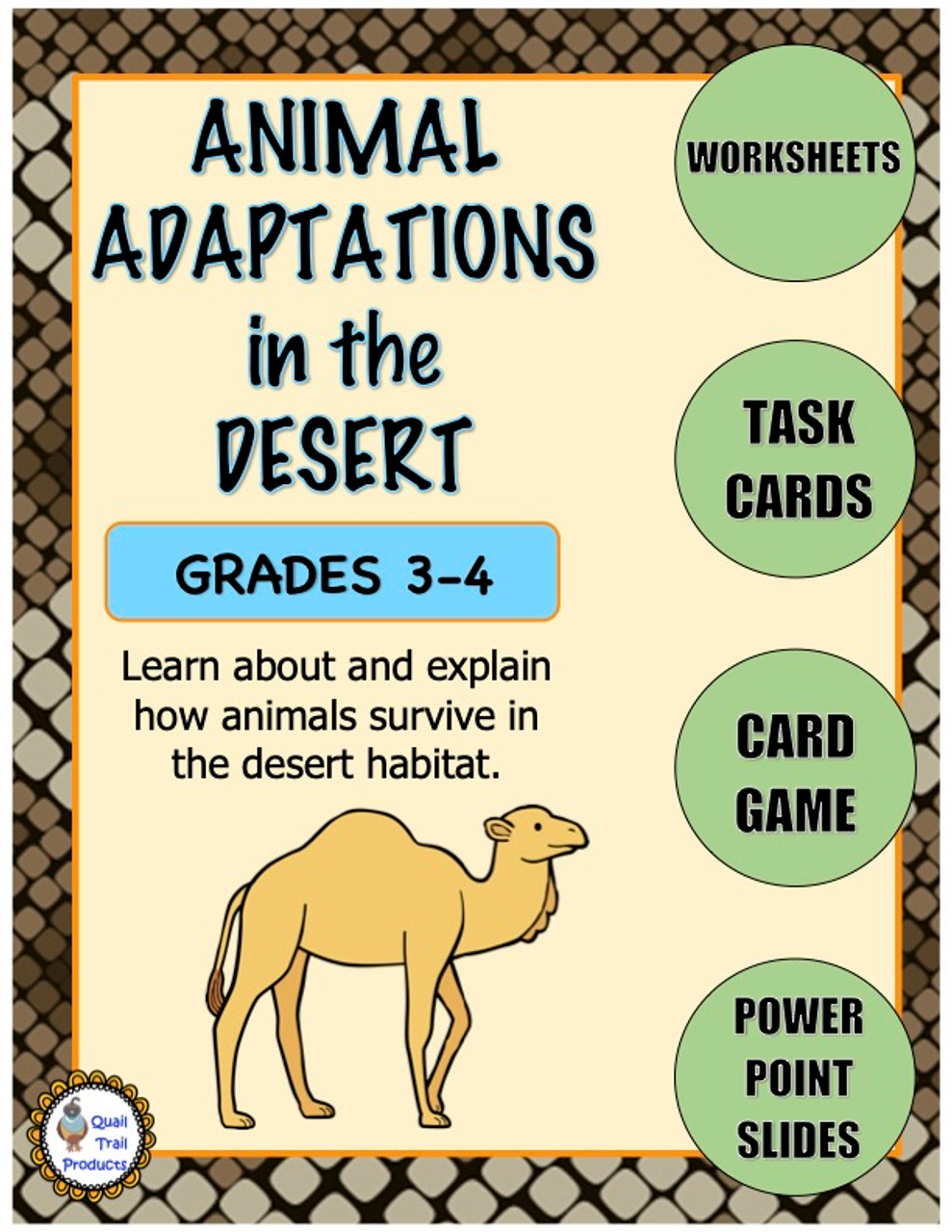 desert biome animals adaptations