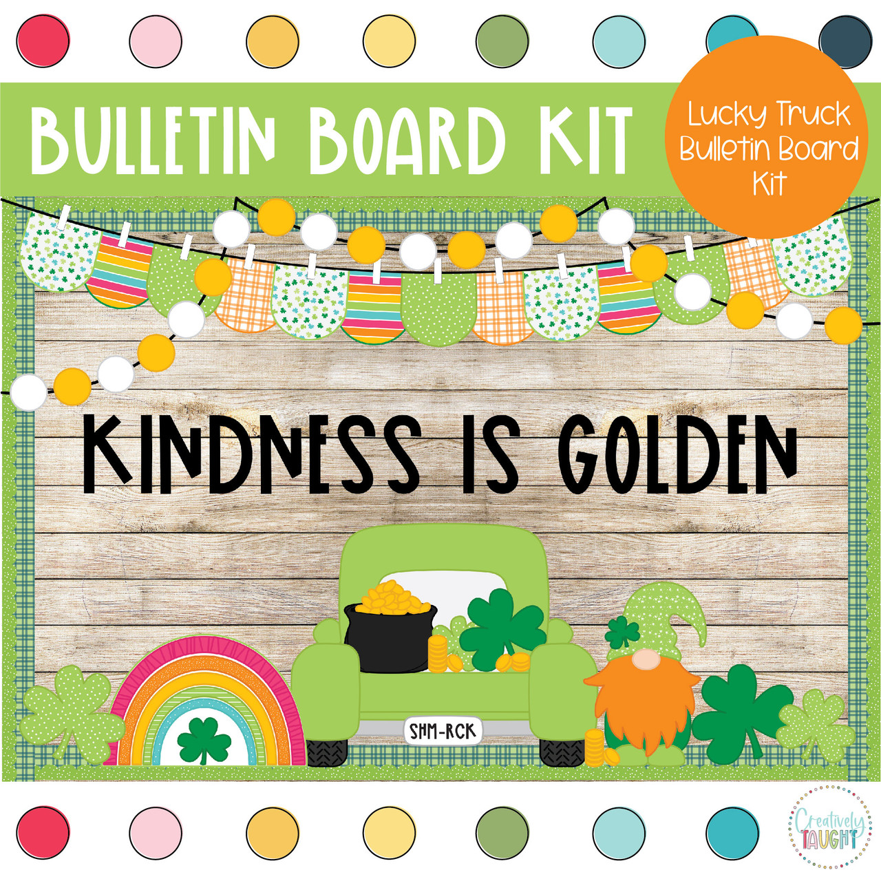 Lucky Truck - St Patricks Day Bulletin Board Kit - Amped Up Learning