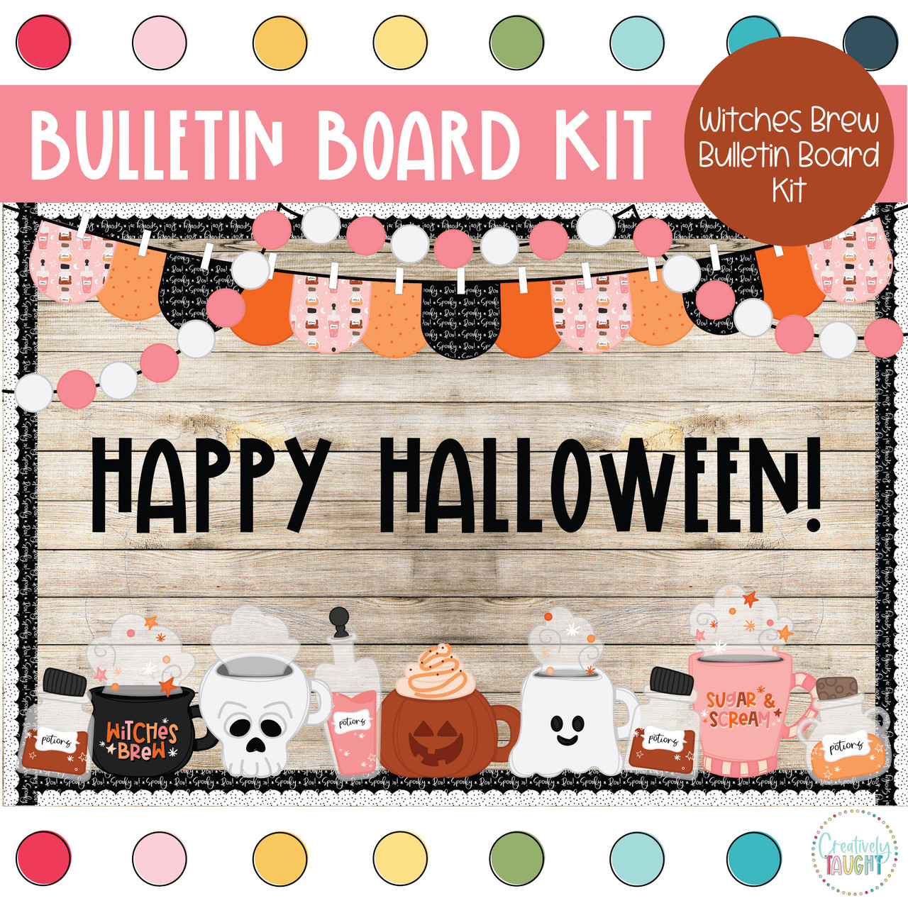 Witches Brew- Halloween Bulletin Board Kit Amped Up Learning