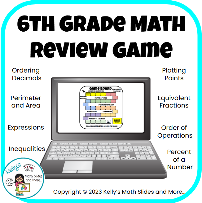 Middle School Math Review Games Bundle - 6th 7th 8th Grades - Amped Up ...