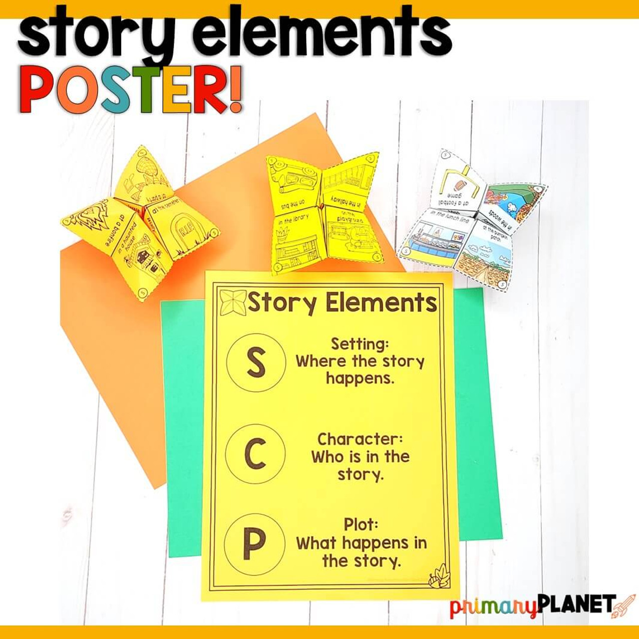 Fall Story Starters: Cootie Catcher Picture Writing Prompts