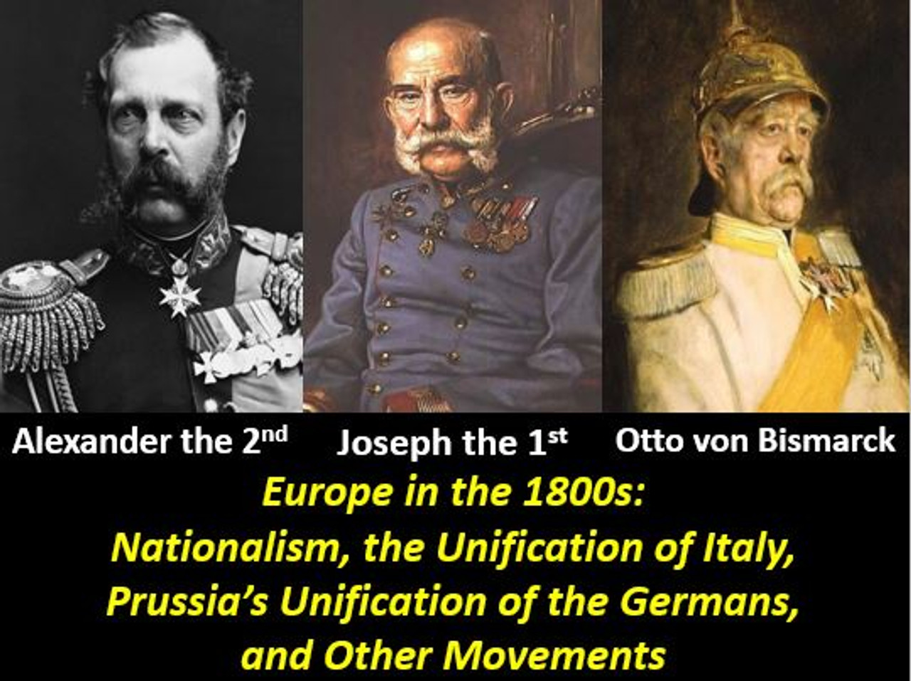 Nationalism in the Late 1800s: Italy and Germany
