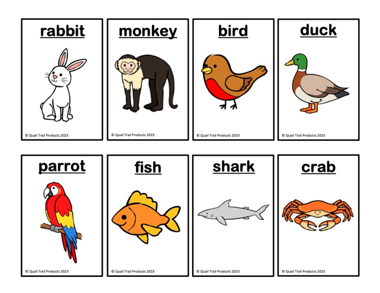 Shark in the Park Flashcards and Game cards - Kids Club English