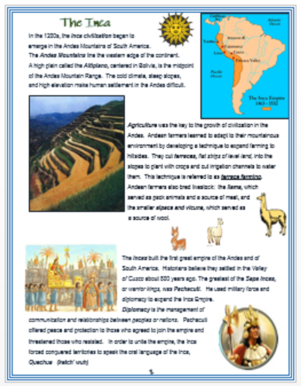 The Inca - An Overview + Assessment
