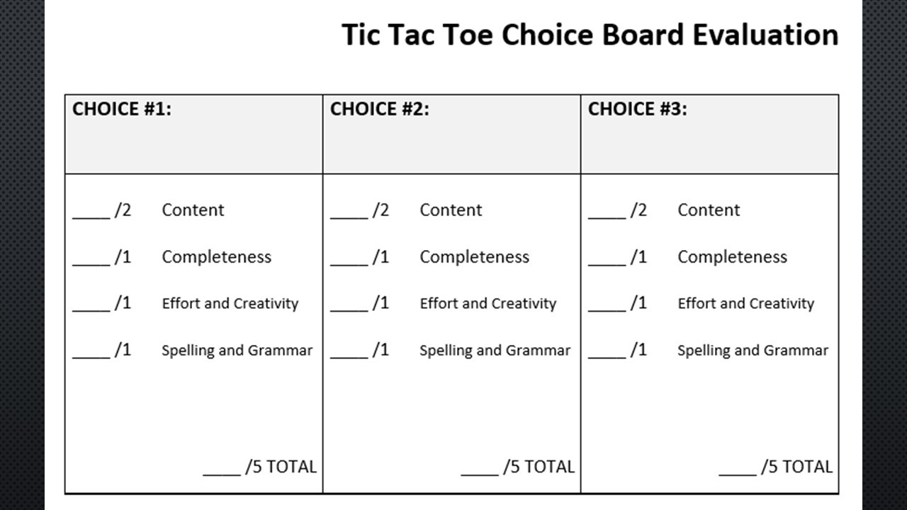 Lesson Design Idea: Tic-Tac-Toe Hyperdoc Template