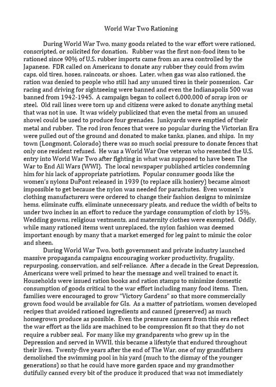 World War II: Rationing Recipes and Sacrifice on the Home Front - Amped ...