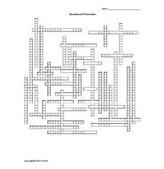 Psychology Vocabulary Crosswords Review Bundle Amped Up Learning