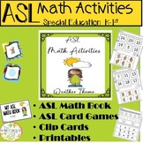 ASL Math Activities with a Weather Theme - Amped Up Learning