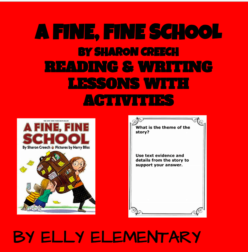 A Fine, Fine School Reading/Writing Unit & Math Extension (Journeys