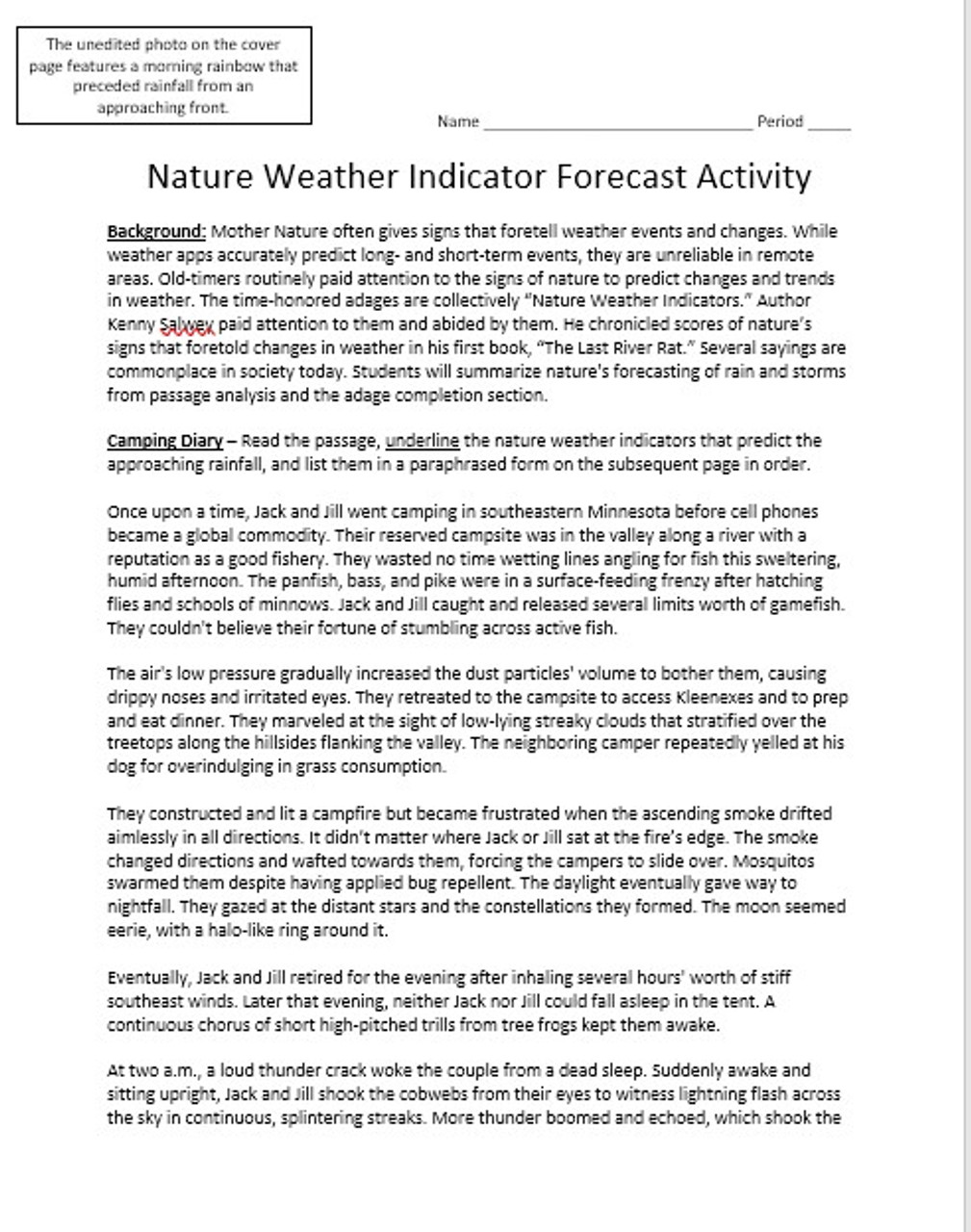 Nature Weather Indicator Forecast Activity Amped Up Learning