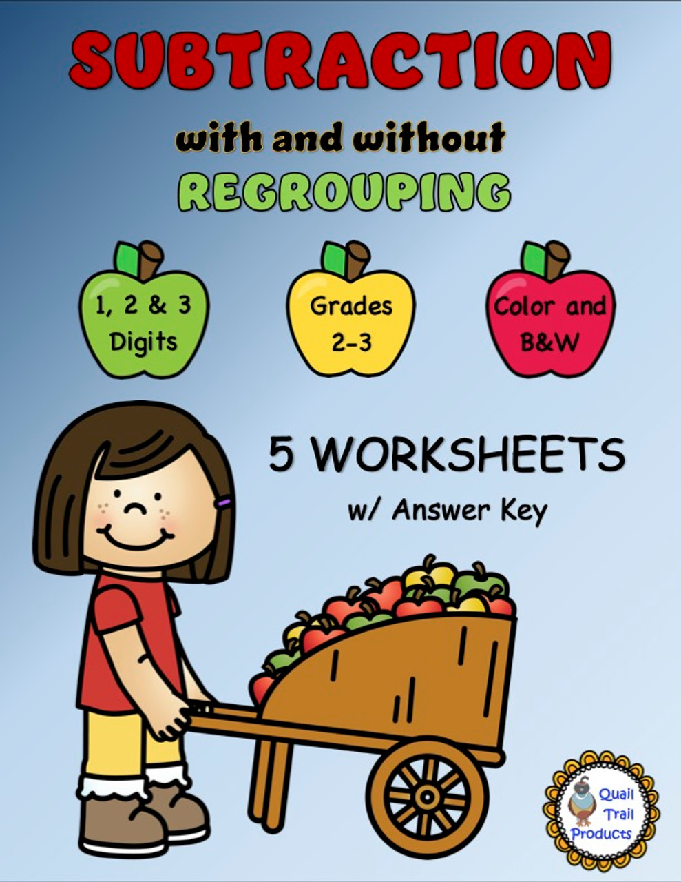 Subtraction with and without Regrouping Worksheets
