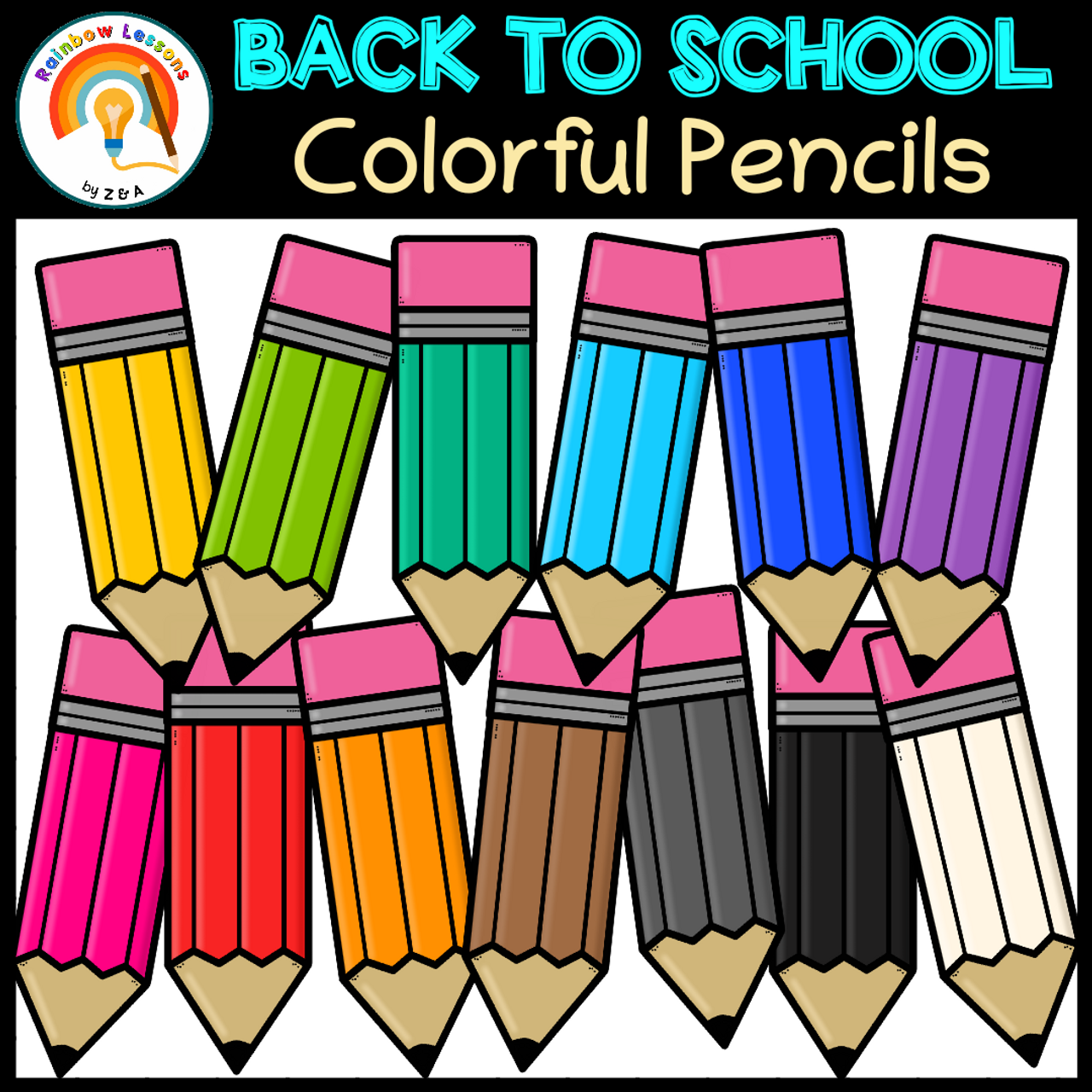 Rainbow Pencil Case Zipper Pouch - Montessori Services