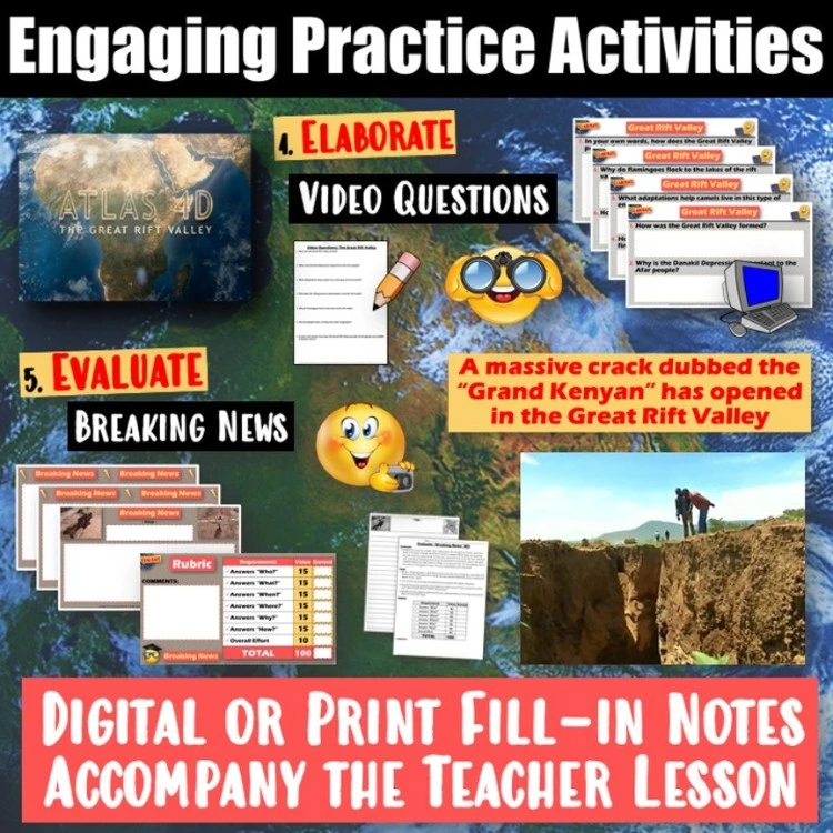 The Great Rift Valley in Africa 5-E Lesson | Causes and Effects | Google