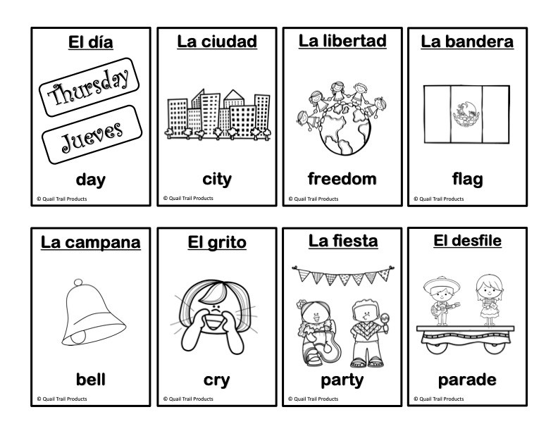 Mexican independence day worksheets and activities