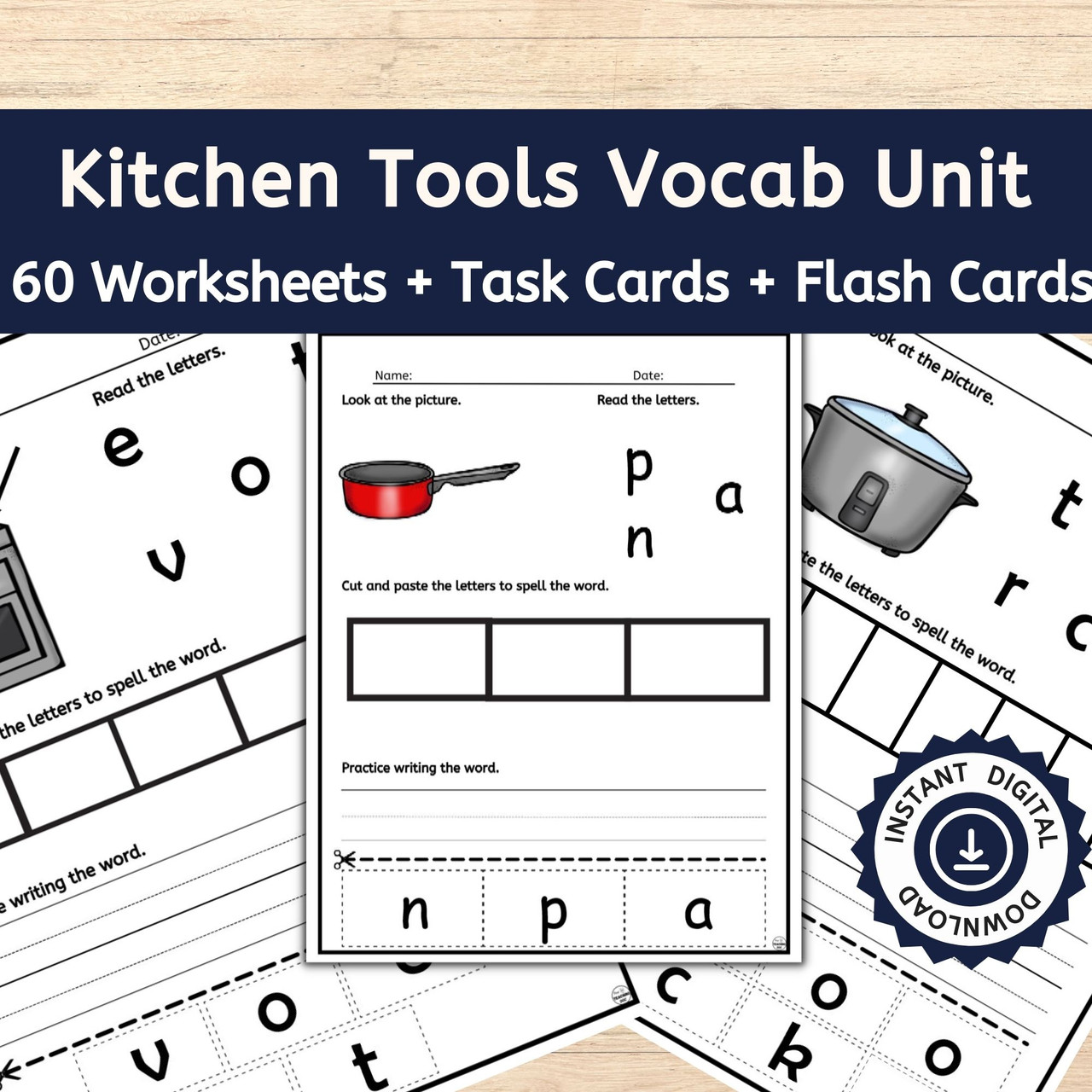 Things in the kitchen: English ESL worksheets pdf & doc