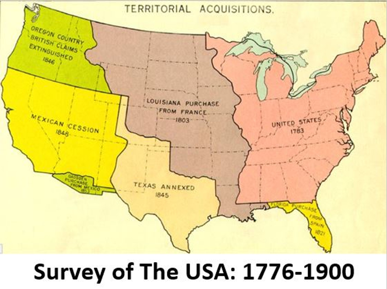 Survey of the USA: 1776-1900