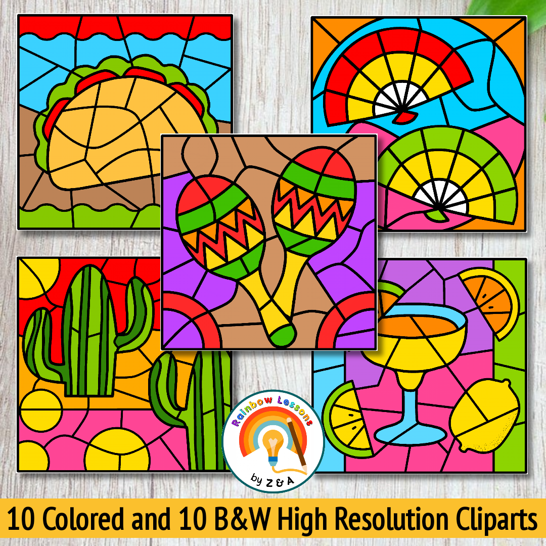Cinco De Mayo Color By Number Clipart Cinco de Mayo Cliparts