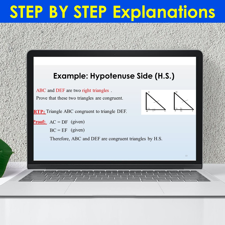 Congruent Right Triangles PowerPoint Presentation Lesson Middle School ...