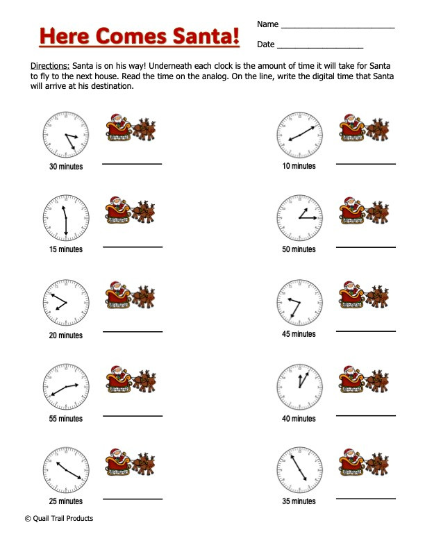 grade 3 math worksheets | christmas theme