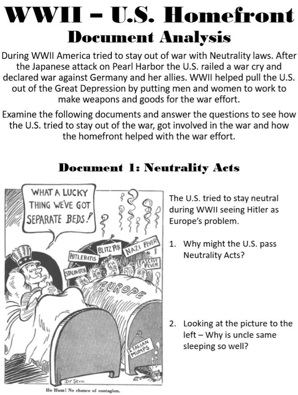 neutrality acts ww2