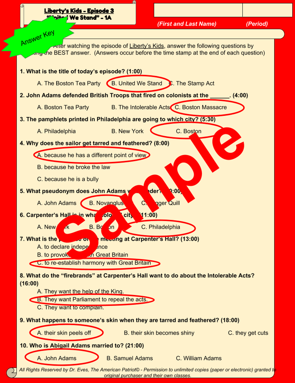 Liberty's Kids - Episode 3 - 