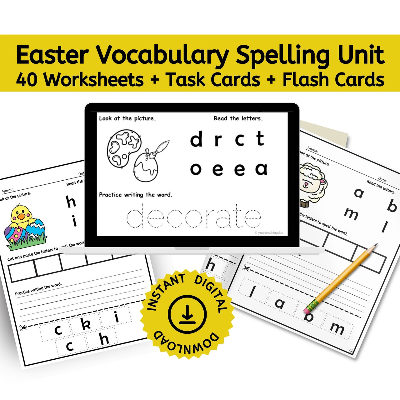 Easter | Spring Spelling Vocabulary Literacy Sight Word Worksheets + Task Cards + Word Wall Cards amazon-com-f-hong-electronic-co-limited-replacement-laptop-motherboard-system-board-cpu-mainboard-for-dell-precision-5560-with-i5-11500h-a2000-4gb-gdp51-gdb51-la-k411p-dis-0dx49r-dx49r-cn-0dx49r-test-ok-blue-electronics