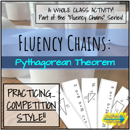 Fluency Chains - Pythagorean Theorem - Amped Up Learning
