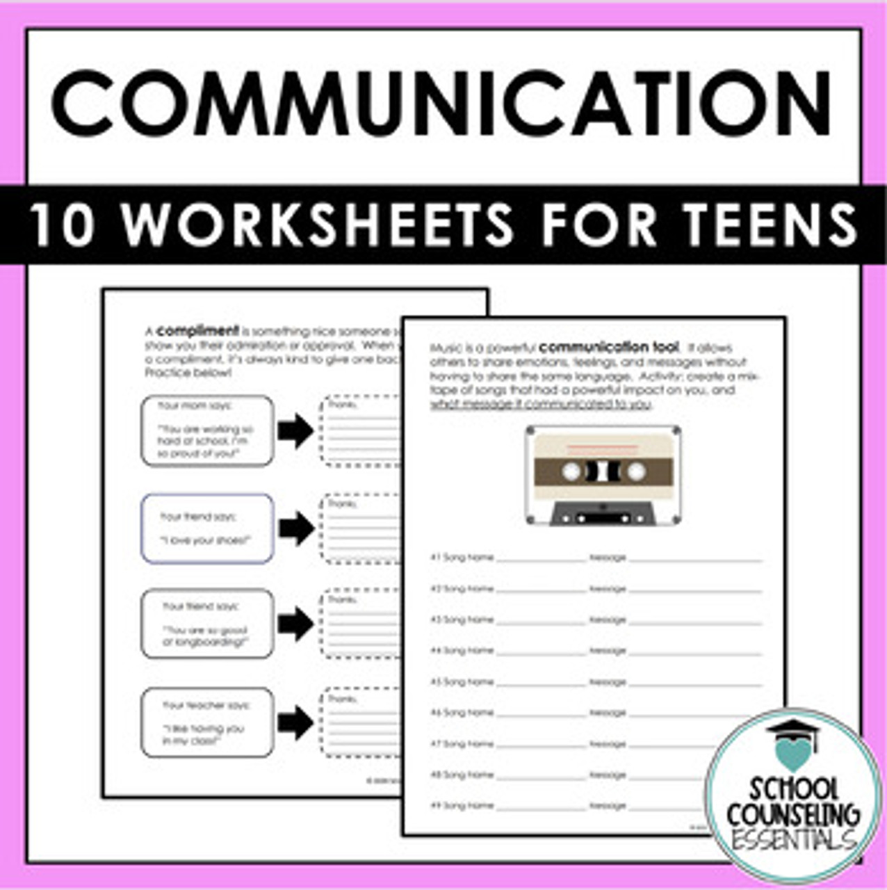 Effective Communication - Activities- 10 Worksheets- PDF or Google Slides Option effective-communication-activities-10-worksheets-pdf-or-google-slides-option