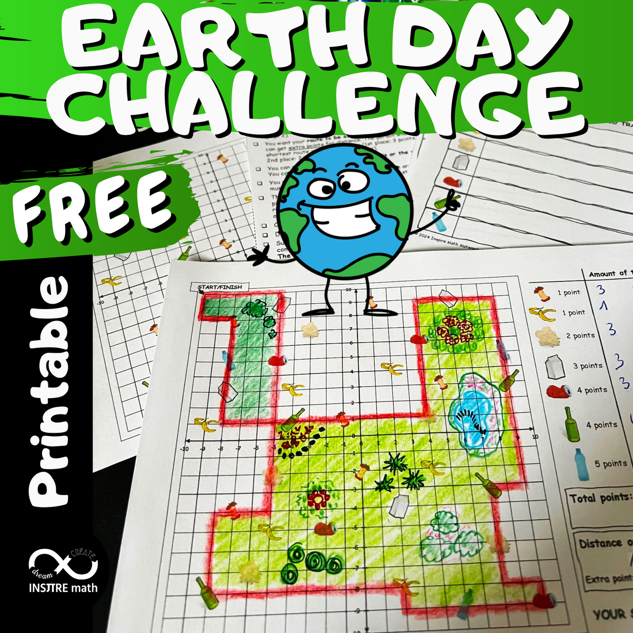 FREE Earth Day Math Activity | Math Challenge | Math Logic Game Brain Teasers - Amped Up Learning free-earth-day-math-activity-math-challenge-math-logic-game-brain-teasers-amped-up-learning