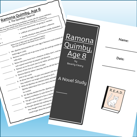 Ramona Quimby, Age 8 Novel Study