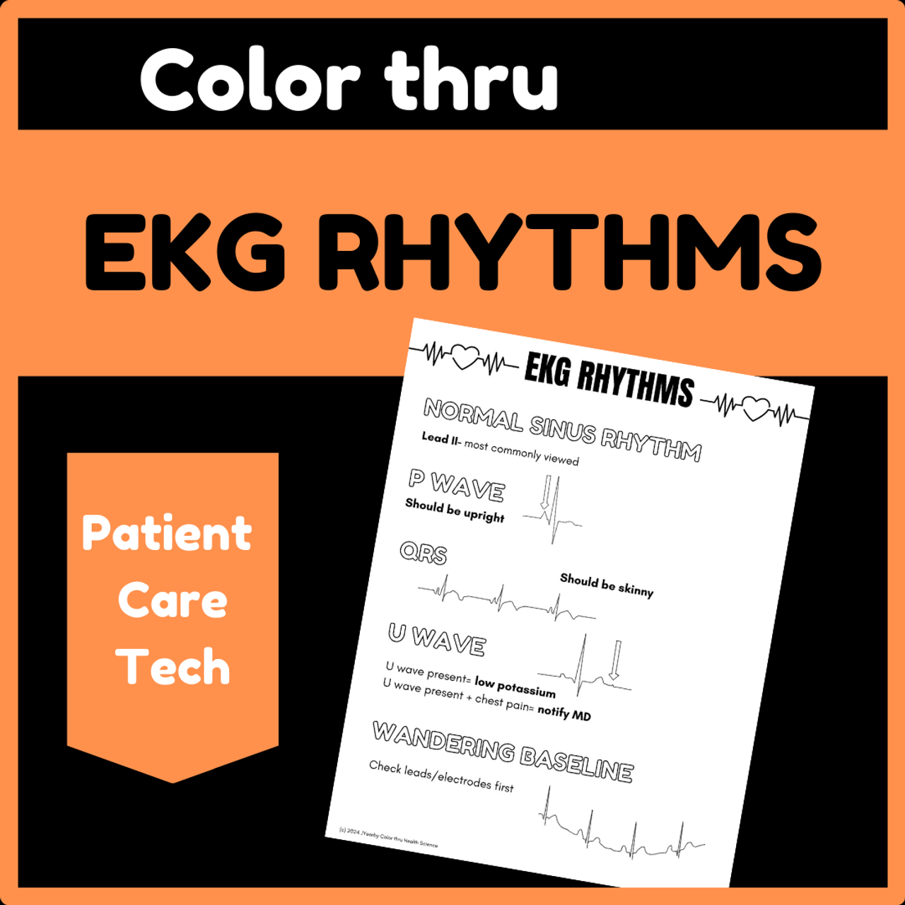 color-thru-ekg-rhythms for Free Printable Ekg Practice Worksheets Color thru EKG Rhythms for Free Printable Ekg Practice Worksheets