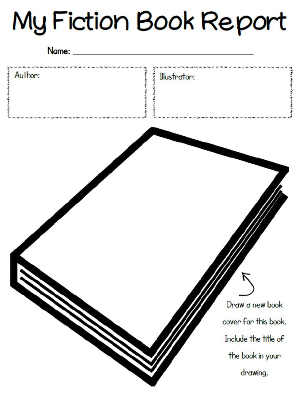 Fiction Book Report Packet