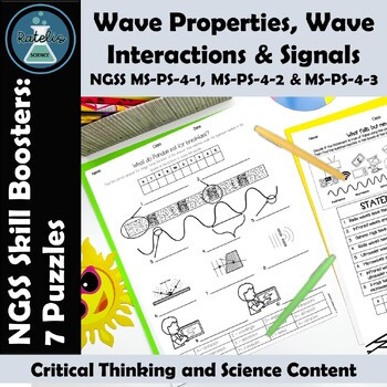 Wave Properties, Digital and Analog Signals Review Puzzles NGSS Skills ...
