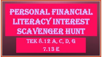 Simple & Compound Interest Scavenger Hunt - Amped Up Learning