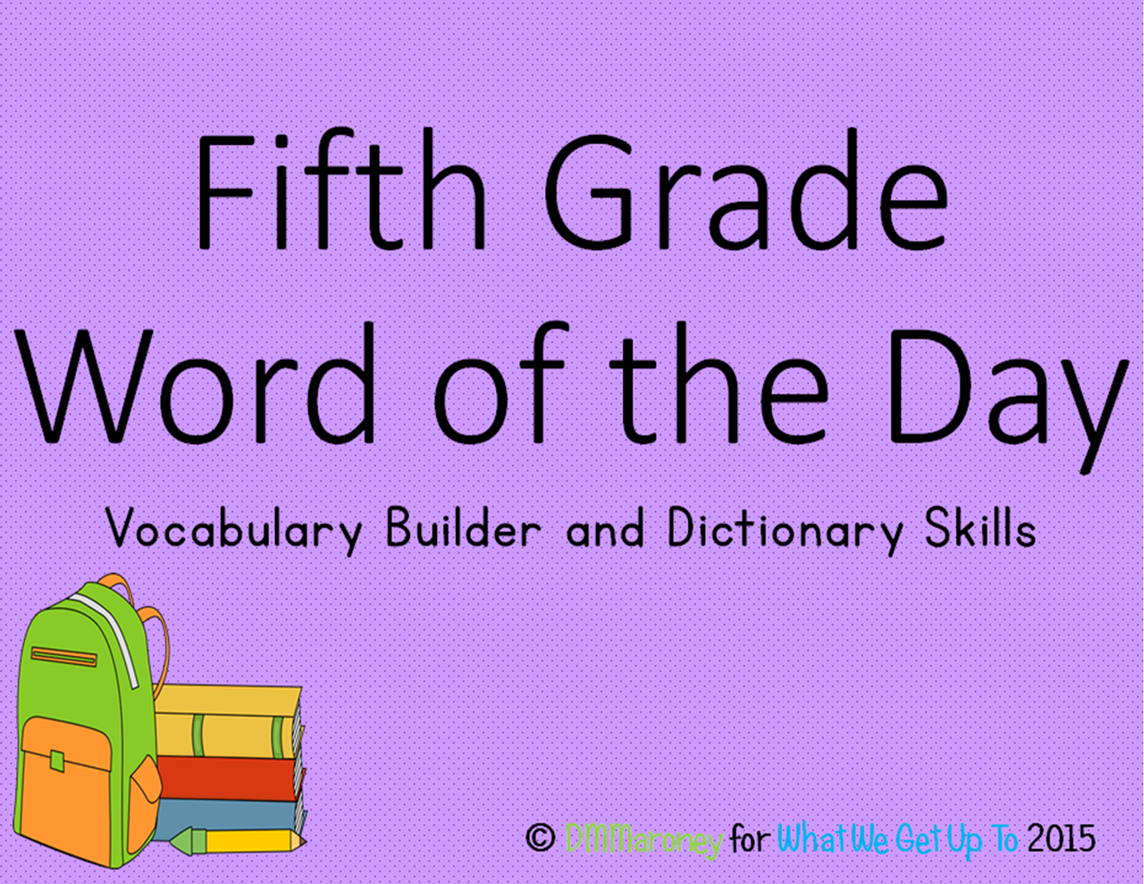 Fifth Grade Vocabulary