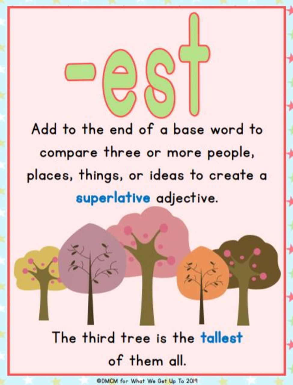 comparative adjectives anchor chart