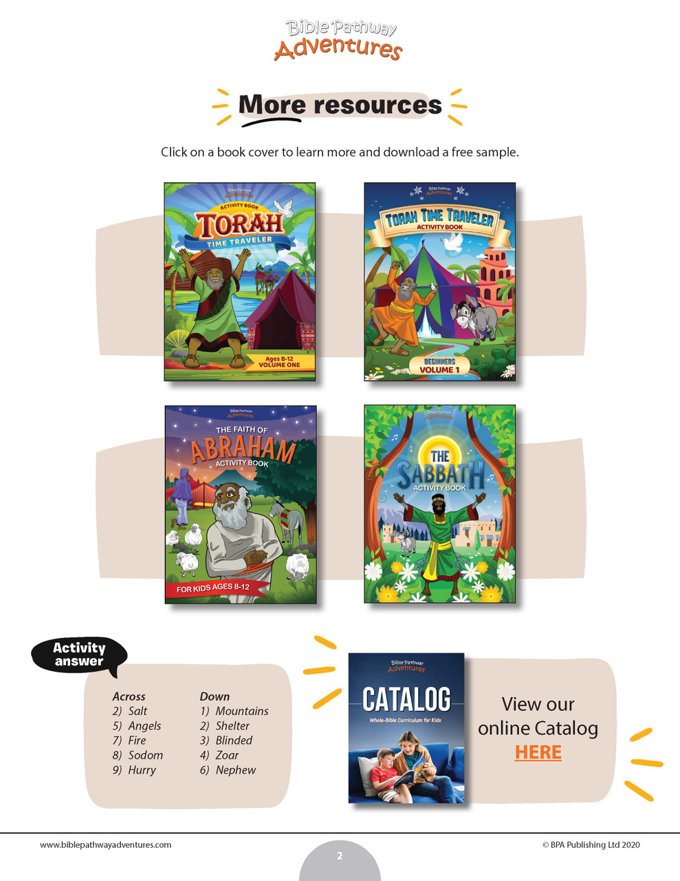 Sodom Gomorrah Bible crossword puzzle