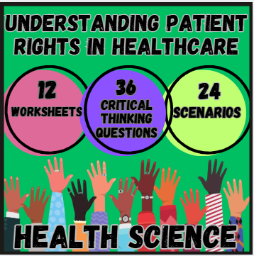 Pstient Rights Patient Rights Worksheets/ Case Studies & Ethical Scenarios 2 Day ...