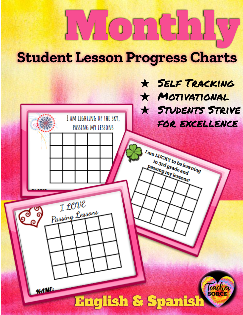 Student Progress Clipart Charts