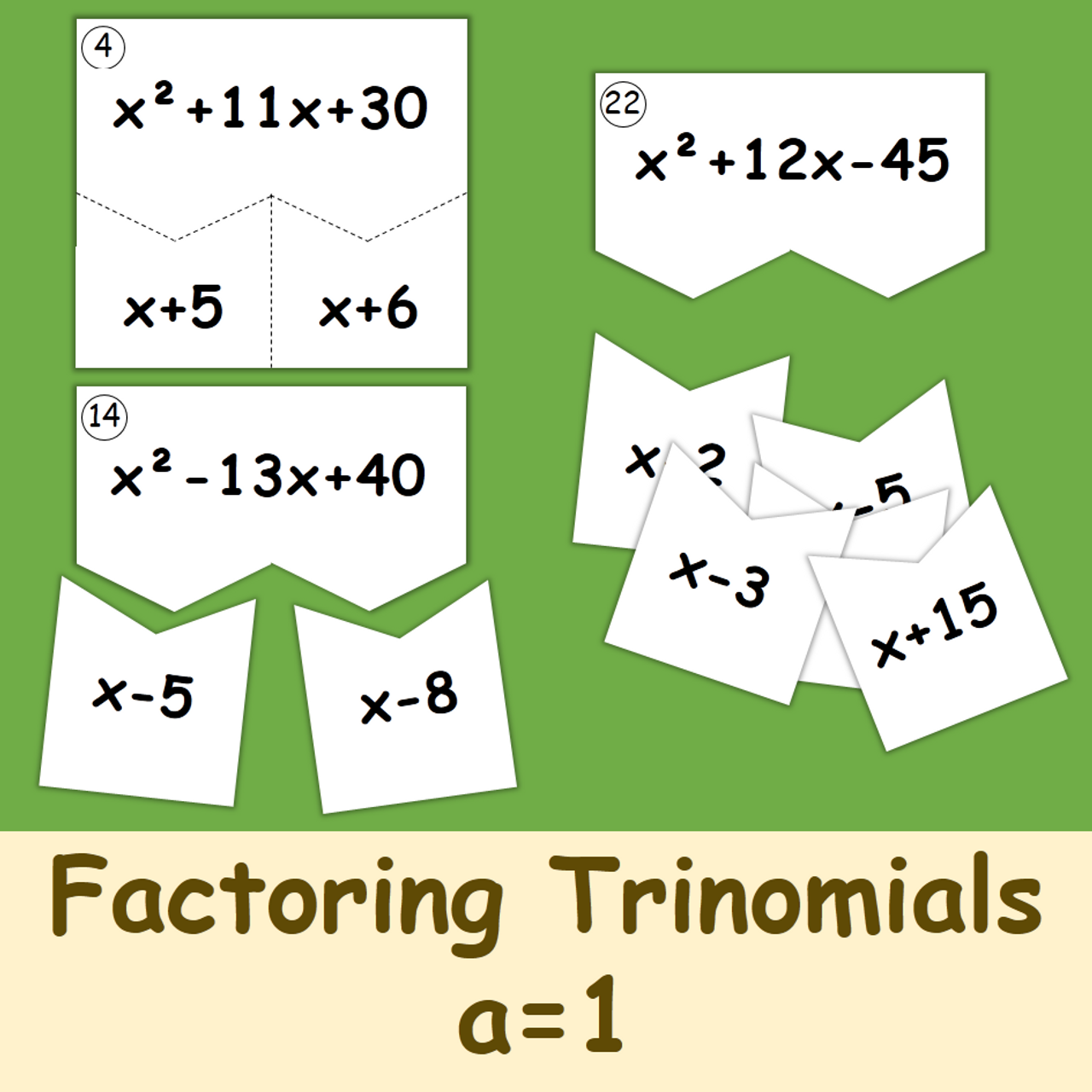 holiday factoring trinomials worksheet