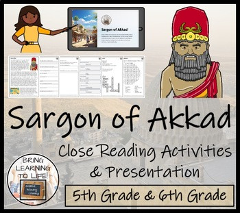 Sargon of Akkad Close Reading Comprehension Activities | 5th Grade ...