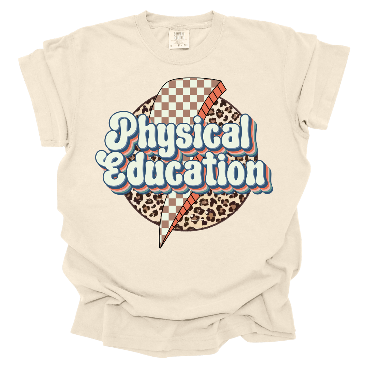 Faded Cheetah Lightening Physical Education T-shirt