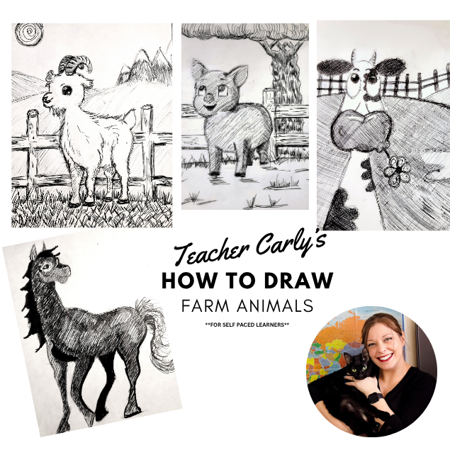 How To Draw A Farm With Animals