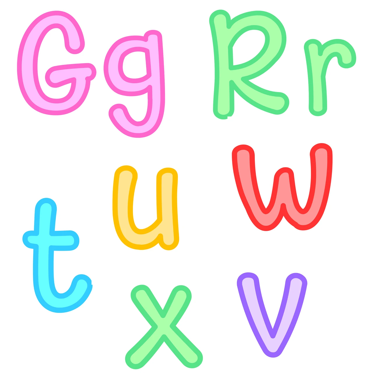 Printable Colorful Bulletin Board Letters, Editable Large Alphabet ...