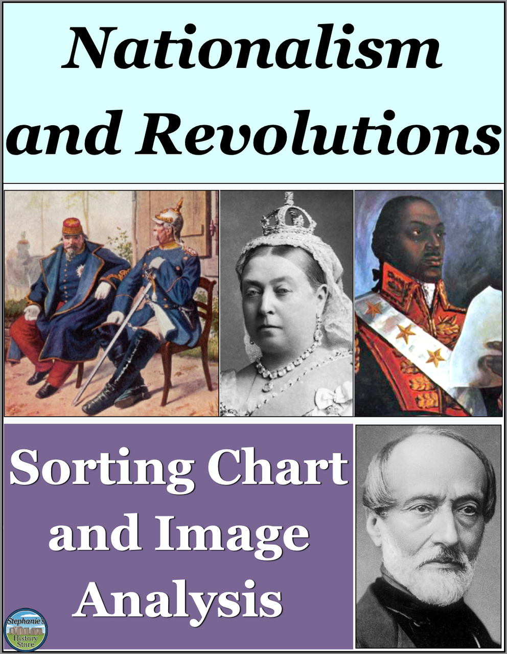 Nationalism and Revolutions Sorting Chart Image Analysis Review Activity